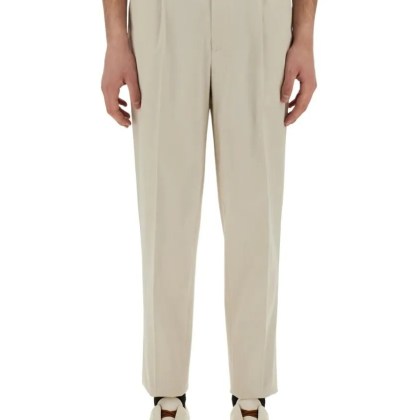 Zegna - Tailored Pants With Front Pleat - Größe 54 - beige Zegna - Tailored Pants With Front Pleat - Größe 54 - beige