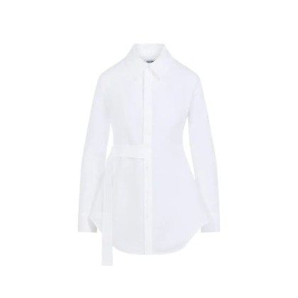 Jean Paul Gaultier - Tailored Wrap Shirt With Silhouette - Größe 38 - weiß Jean Paul Gaultier - Tailored Wrap Shirt With Silhouette - Größe 38 - weiß