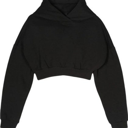 ENTIRE STUDIOS - Cropped Heavy Hood Soot - Größe XS - schwarz ENTIRE STUDIOS - Cropped Heavy Hood Soot - Größe XS - schwarz
