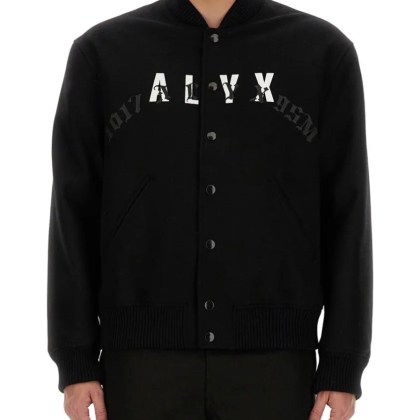 1017 Alyx 9Sm - Bold Logo Bomber Jacket - Größe XL - schwarz 1017 Alyx 9Sm - Bold Logo Bomber Jacket - Größe XL - schwarz
