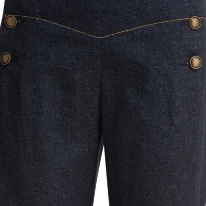 Ines De La Fressange - High-Waisted Wide-Leg Trousers - Größe 38 - blau – Bild 3