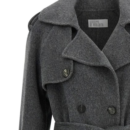 Giuseppe Di Morabito - Maxi Wool Coat With Double-Breasted Design - Größe 42 - schwarz – Bild 3