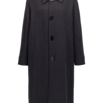 Fendi - Double Wool Coat - Größe 50 - blau Fendi - Double Wool Coat - Größe 50 - blau