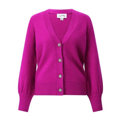 Joseph Ribkoff - Strickjacke mit Schmuckknöpfen - Größe S - pink Joseph Ribkoff - Strickjacke mit Schmuckknöpfen - Größe S - pink