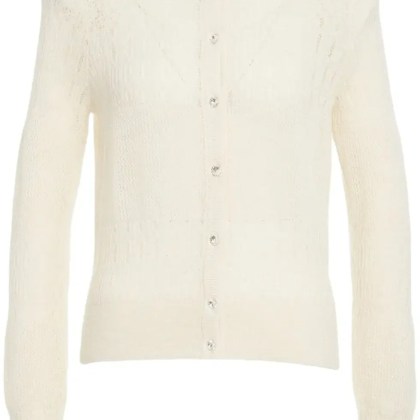 LIU JO - Lace crochet cardigan - Größe S - weiß LIU JO - Lace crochet cardigan - Größe S - weiß