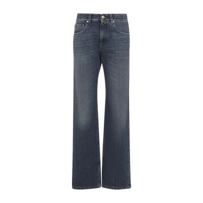Brunello Cucinelli - Medium Blue Cotton Straight-Leg Jeans - Größe 42 - blau Brunello Cucinelli - Medium Blue Cotton Straight-Leg Jeans - Größe 42 - blau