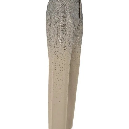 Golden Goose - Straight-Leg Jeans With Rhinestones – Beige - Größe 27 - beige – Bild 4