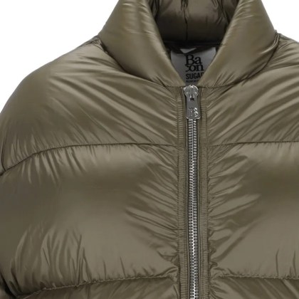 Bacon - "Storm Fury Cal" Green Quilted Down Jacket - Größe M - grün – Bild 4