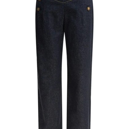 Ines De La Fressange - High-Waisted Wide-Leg Trousers - Größe 38 - blau Ines De La Fressange - High-Waisted Wide-Leg Trousers - Größe 38 - blau