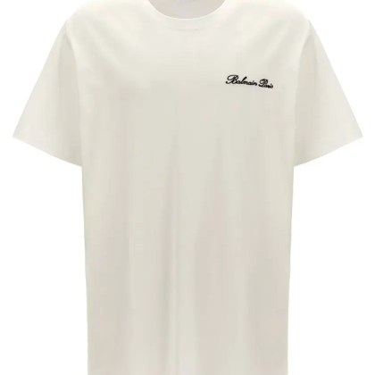 Balmain - %27Signature%27 T-Shirt - Größe L - weiß Balmain - %27Signature%27 T-Shirt - Größe L - weiß
