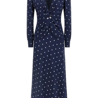 Alessandra Rich - Polka Dot Dress - Größe 40 - schwarz Alessandra Rich - Polka Dot Dress - Größe 40 - schwarz