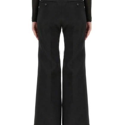 Givenchy - High-Waisted Flare Fit Pants - Größe 36 - schwarz – Bild 3