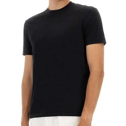 Tom Ford - Regular Fit Black T-Shirt With Classic Crew Neckli - Größe 52 - schwarz