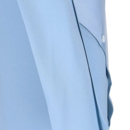 Setchu - "Origami" Maxi Dress In Light Blue Satin Fabric - Größe II - blau – Bild 3