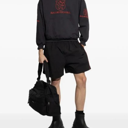 Balenciaga - Black Track Shorts - Größe M - schwarz – Bild 4