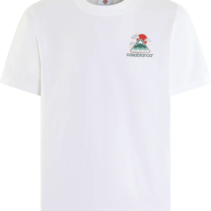Casablanca - Heren Montagne Ondulee T-Shirt Wit - Größe L - white – Bild 4