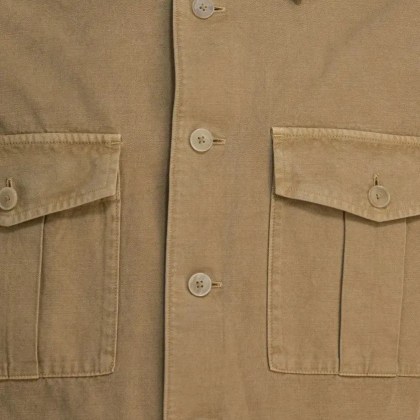 AURALEE - Brown Cotton Shirt With Classic Collar - Größe 5 - beige – Bild 3