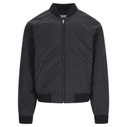 RANDOM IDENTITIES - Black Fabric Quilted Jacket - Größe L - schwarz RANDOM IDENTITIES - Black Fabric Quilted Jacket - Größe L - schwarz