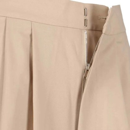 Sa Su Phi - High-Waisted Wide-Leg Trousers With Front Pleats - Größe 40 - beige – Bild 3