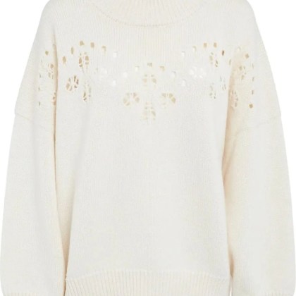 Chloé - Knitted Wool Sweater - Größe XS - weiß Chloé - Knitted Wool Sweater - Größe XS - weiß