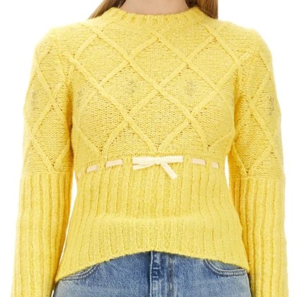 Cormio - Textured Wool Jersey Knitwear - Größe 38 - gelb – Bild 2