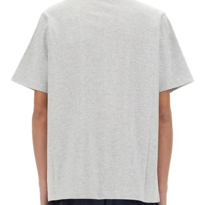 Casablanca - Graphic Print Organic Cotton T-Shirt - Größe L - grau