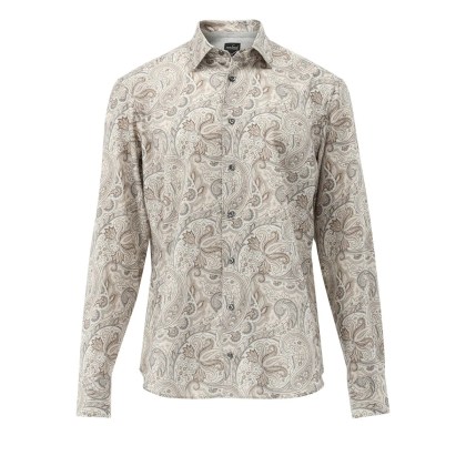 VAN LAACK - Hemd Tailor Fit Druck - Größe S - braun VAN LAACK - Hemd Tailor Fit Druck - Größe S - braun