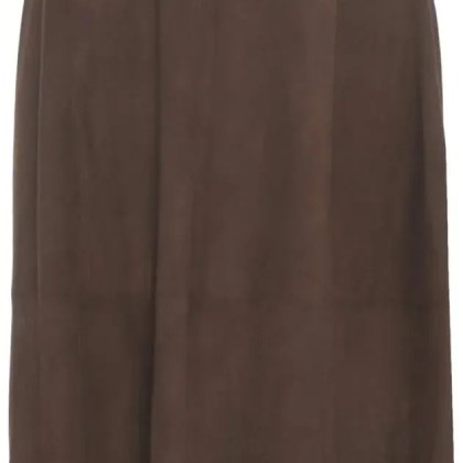 OAKWOOD - Suede midi skirt - Größe XS - braun OAKWOOD - Suede midi skirt - Größe XS - braun