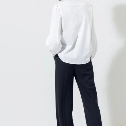 Luisa Cerano - Wideleg-Pants mit Bundfalten - Größe 34 - dark blue