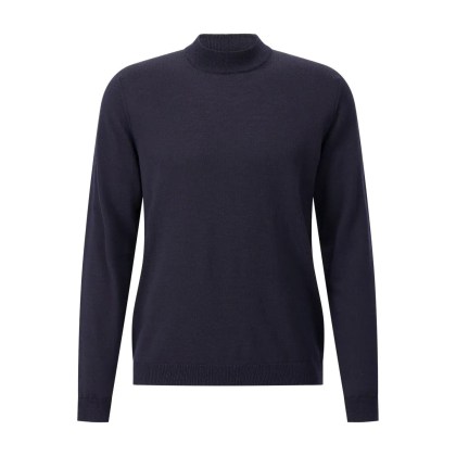 Roberto Collina - Pullover mit Stehkragen - Größe 56 - blau Roberto Collina - Pullover mit Stehkragen - Größe 56 - blau