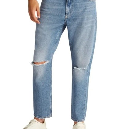 Calvin Klein - High-Waisted Relaxed Fit Jeans - Größe 31 - blau – Bild 4