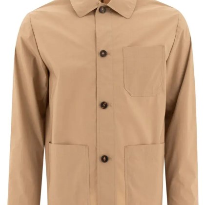 Incotex - Beige Jacket With Classic Collar - Größe 52 - beige Incotex - Beige Jacket With Classic Collar - Größe 52 - beige