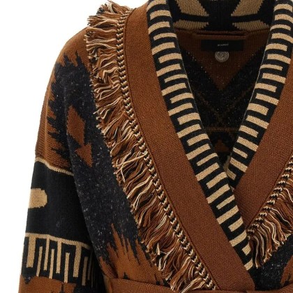 Alanui - 'Dreamscape' Cardigan - Größe S - braun – Bild 3