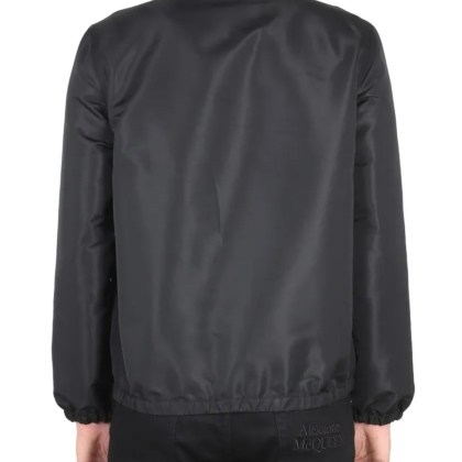 Alexander McQueen - Jacket With Logo - Größe 50 - schwarz – Bild 4