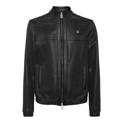 BILLIONAIRE - Lederjacke - Größe 3XL - schwarz BILLIONAIRE - Lederjacke - Größe 3XL - schwarz