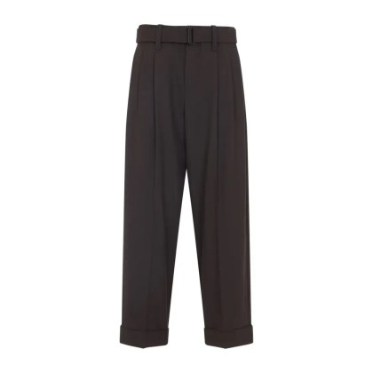 Brunello Cucinelli - Brown Tailored Trousers With High Waist - Größe 38 - braun Brunello Cucinelli - Brown Tailored Trousers With High Waist - Größe 38 - braun