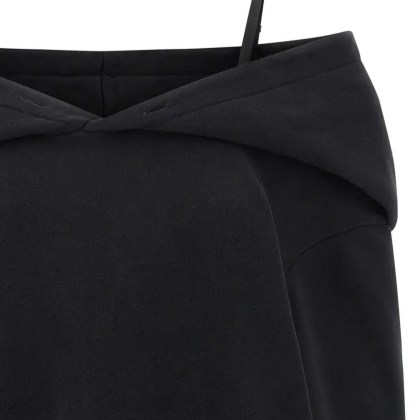 MM6 Maison Margiela - Off-Shoulder Hooded Dress - Größe S - schwarz – Bild 3