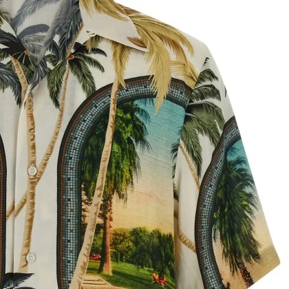 Amiri - Paradise Bowling Shirt - Größe XL - bunt – Bild 3