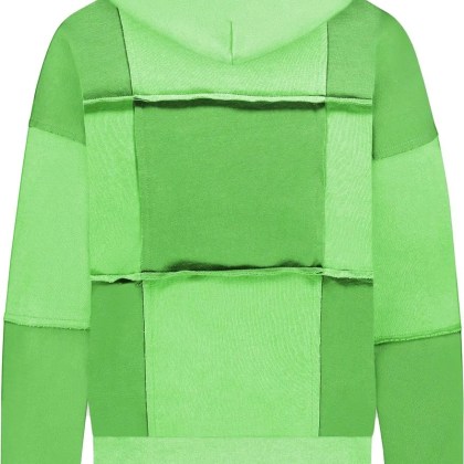 Flâneur - Cut & Sew Hoodie Neon Green - Größe S - green – Bild 3