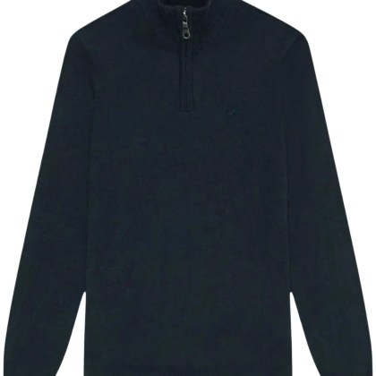 LYLE & SCOTT - Lyle&scott Tonal Eagle Merino Quarter Zip Jumper T - Größe XL - blue