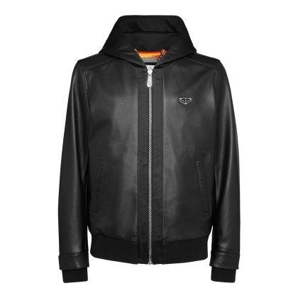 Philipp Plein - Lederjacke - Größe XL - schwarz Philipp Plein - Lederjacke - Größe XL - schwarz