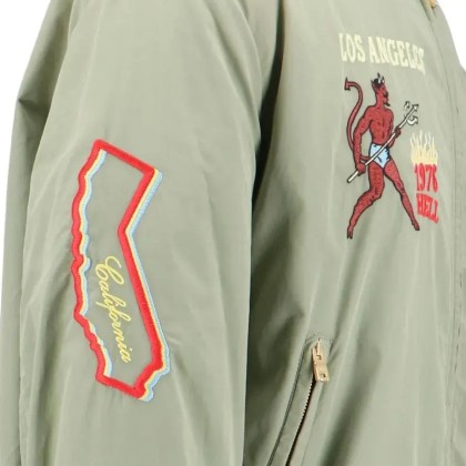 Amiri - Embroidered Casual Jacket With Colorful Patches - Größe L - grün – Bild 2