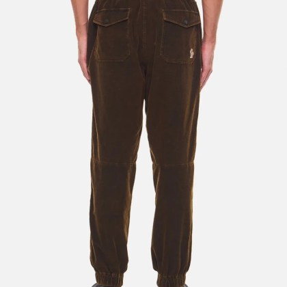 Moncler - Brown Ribbed Trousers - Größe S - braun – Bild 3