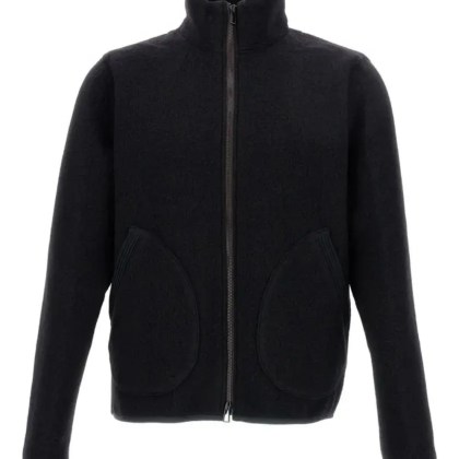 Paul Smith - Minimalist Black Jacket With High Collar - Größe M - schwarz Paul Smith - Minimalist Black Jacket With High Collar - Größe M - schwarz