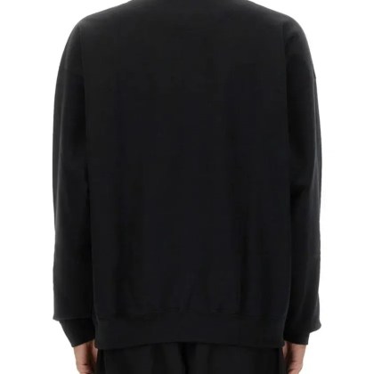 Y-3 - Loose-Fitting Long-Sleeve Cotton-Polyester Jersey - Größe L - schwarz