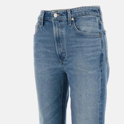 Citizens Of Humanity - Wide Leg Light Blue Denim Jeans With Five-Pocket D - Größe 28 - blau
