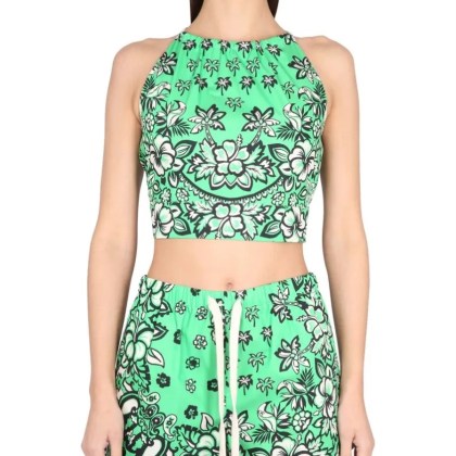 Red Valentino - Carre%27 Bandana Top - Größe 40 - grün Red Valentino - Carre%27 Bandana Top - Größe 40 - grün