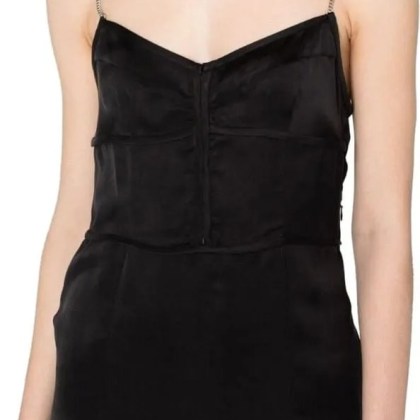 Palm Angels - Metal Straps Slip Dress - Größe 42 - grau – Bild 3