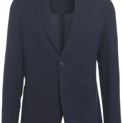 CIRCOLO 1901 - Knit blazer - Größe 56 - blau CIRCOLO 1901 - Knit blazer - Größe 56 - blau