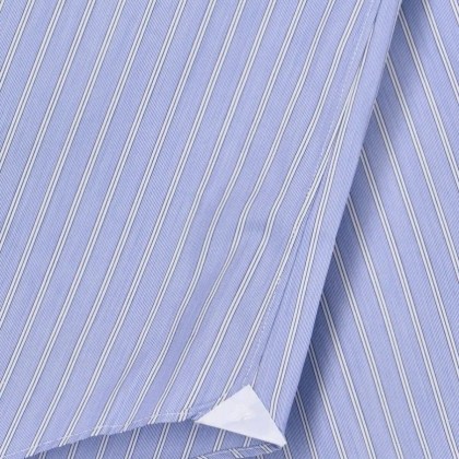 Finamore - Milano' Striped Shirt – Light Blue - Größe 43 - blau – Bild 3